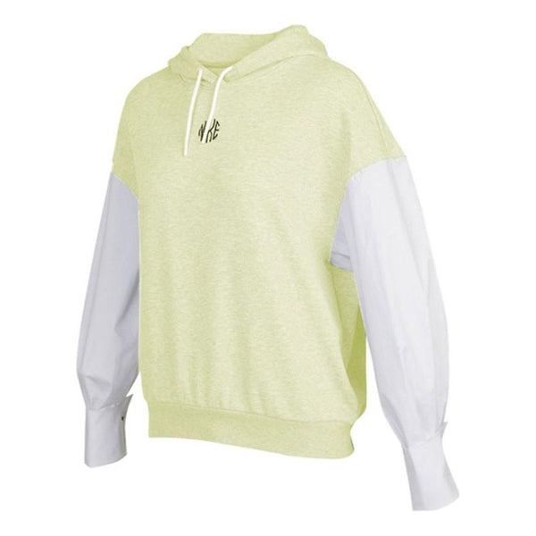 

Свитер sportswear icon clash embroidery logo hoodie green/yellow Nike, желтый