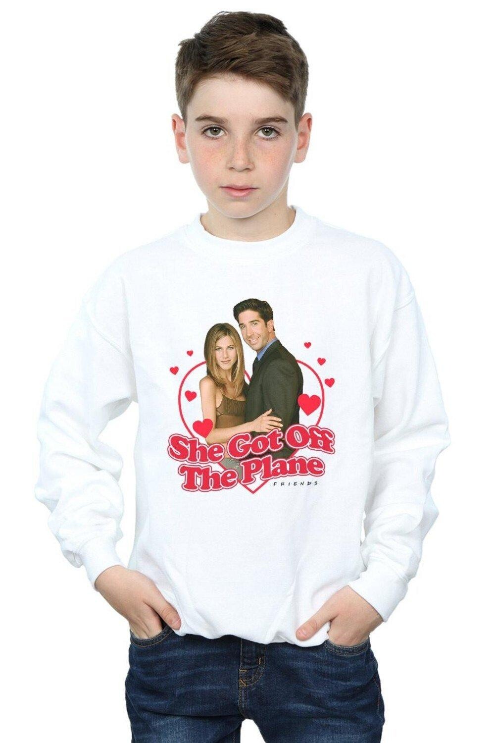 

Толстовка «Она сошла с самолета» Friends, белый