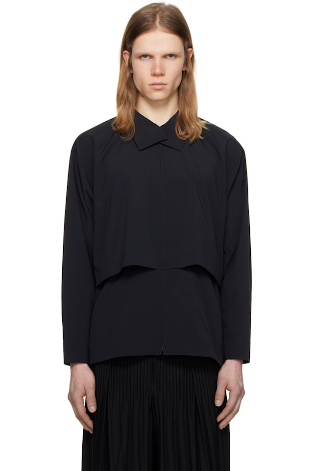 

Складная рубашка Homme Plissé Issey Miyake, черный
