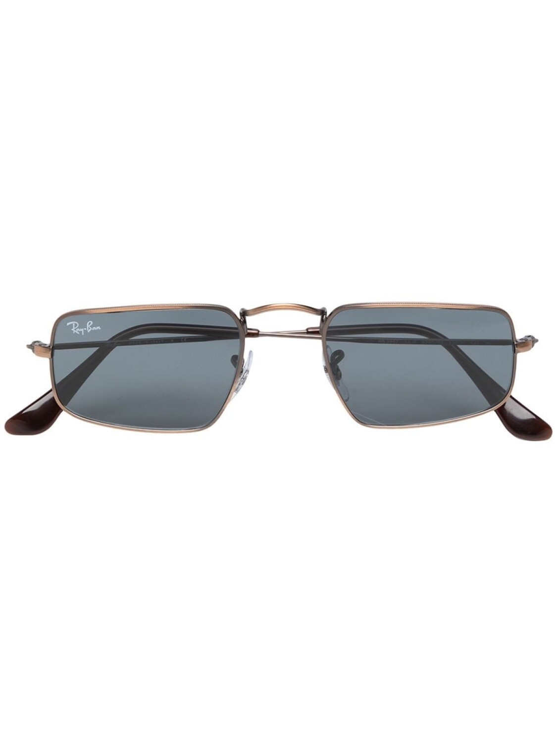 

Ray-Ban солнцезащитные очки Julie в прямоугольной оправе, коричневый