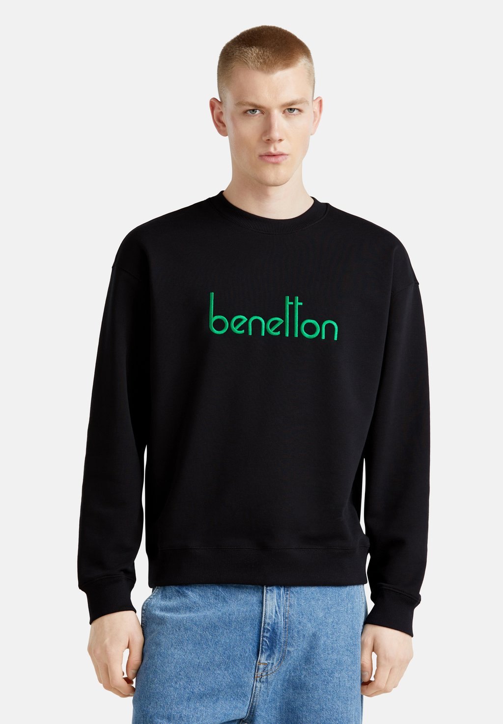 

Толстовка WARM WITH EMBROIDERED LOGO United Colors of Benetton, черный
