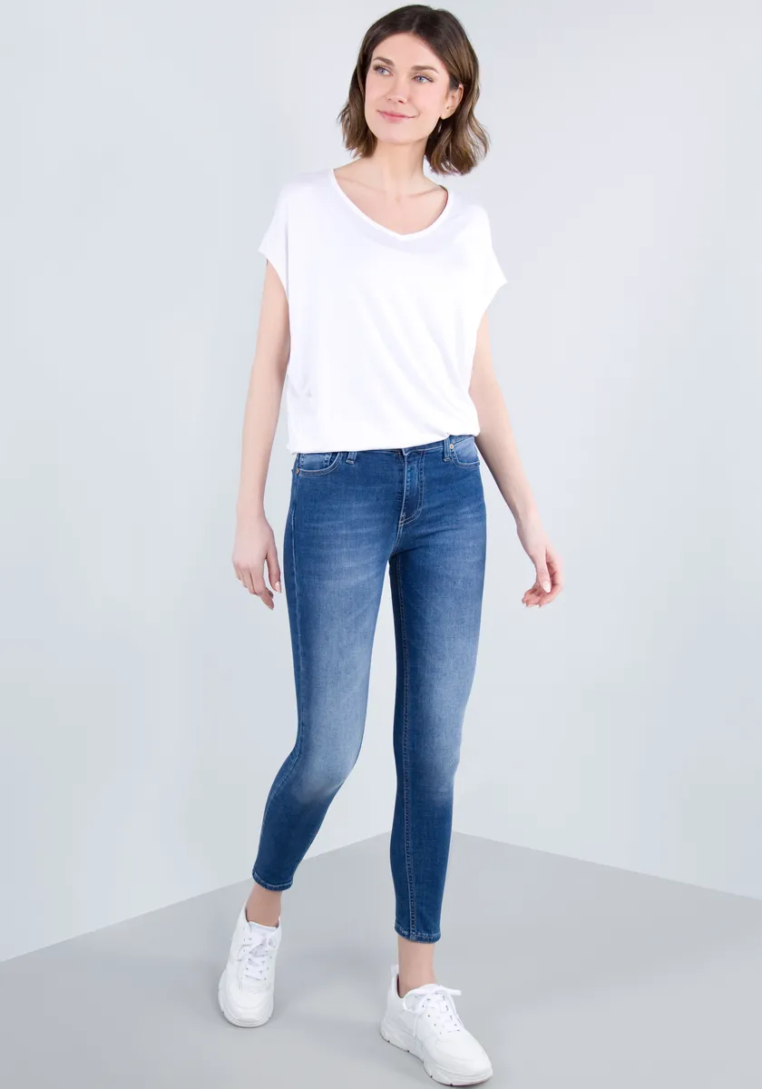 

Джинсы Please Jeans скинни "укороченный деним скинни суперстрейч", цвет Bludenim