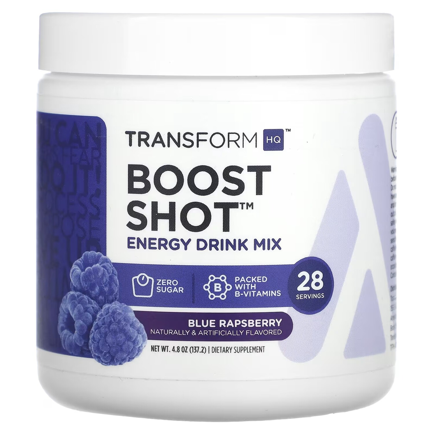 

Смесь для энергетического напитка TransformHQ Boost Shot, синяя малина, 4,8 унции (137,2 г)