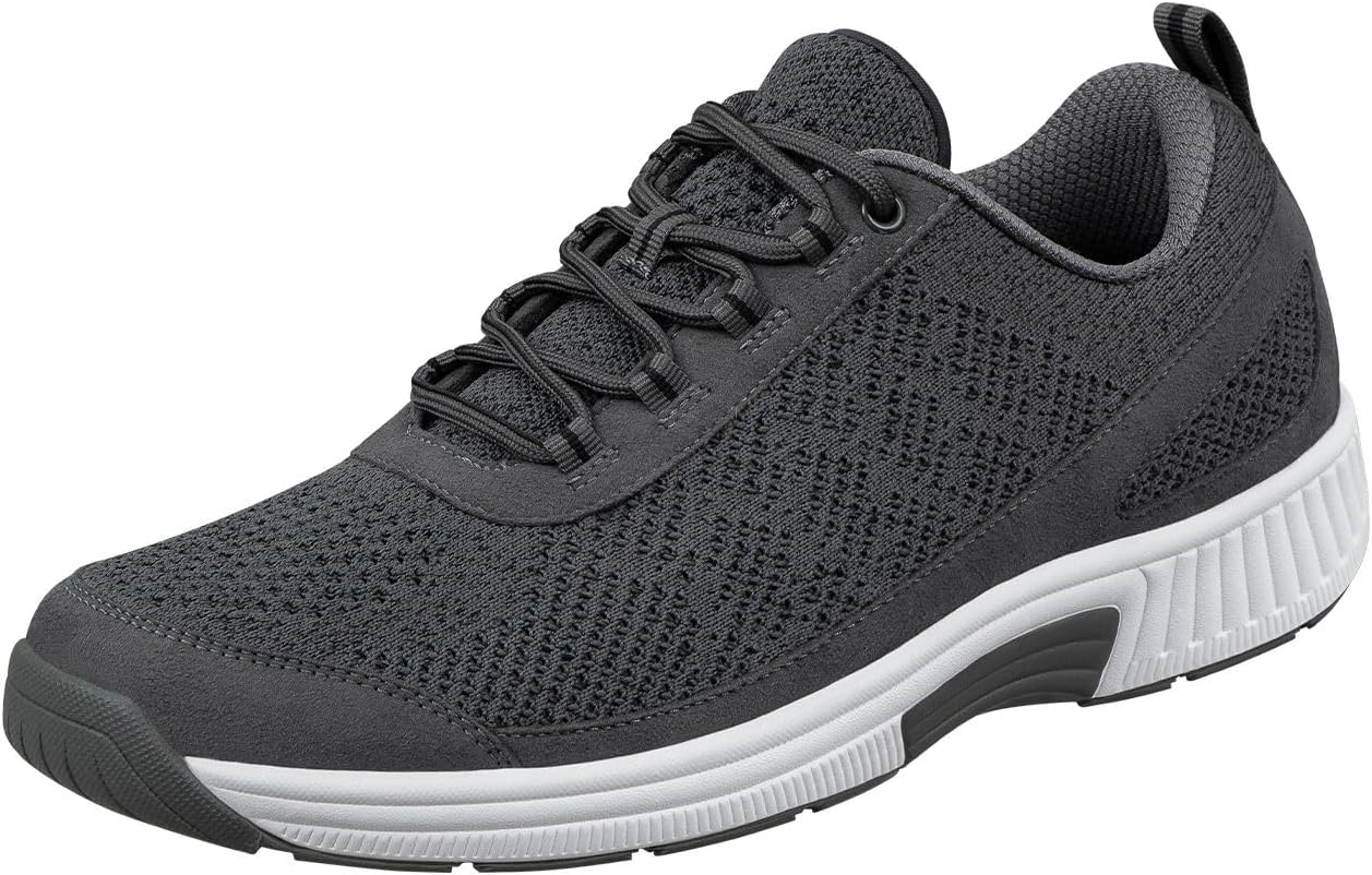 

Мужские ортопедические вязаные кроссовки Orthofeet Lava, темно-серый