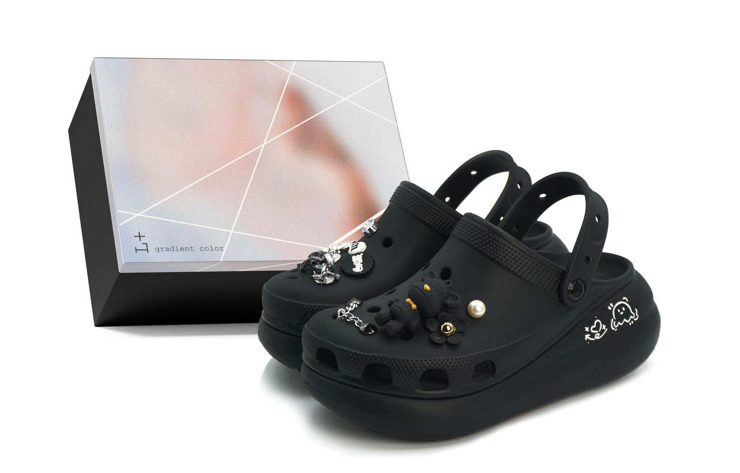 

Crocs Кроссовки Crush Clog унисекс черные - черные (в коробке), цвет Black (Box)