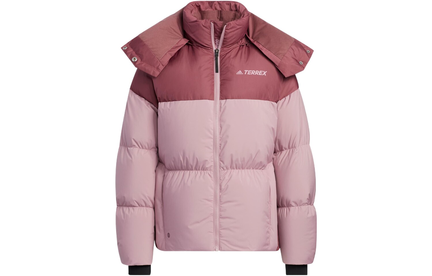 

Пуховик женский розовый Adidas