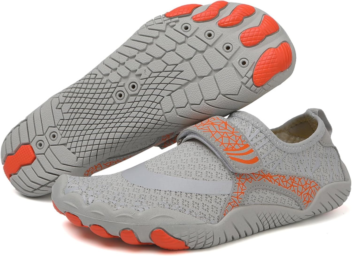 

Походные кроссовки для женщин и мужчин, модель 2025, уличные кроссовки с широким носком для бега и воды, обувь для тренировок в помещении Generic, серый
