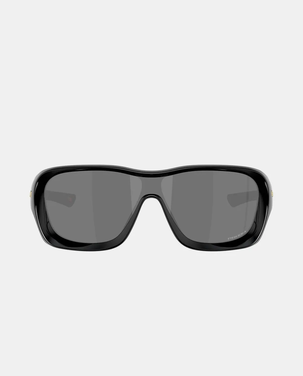 

Унисекс прямоугольные солнцезащитные очки с зеркальными линзами Oakley, черный