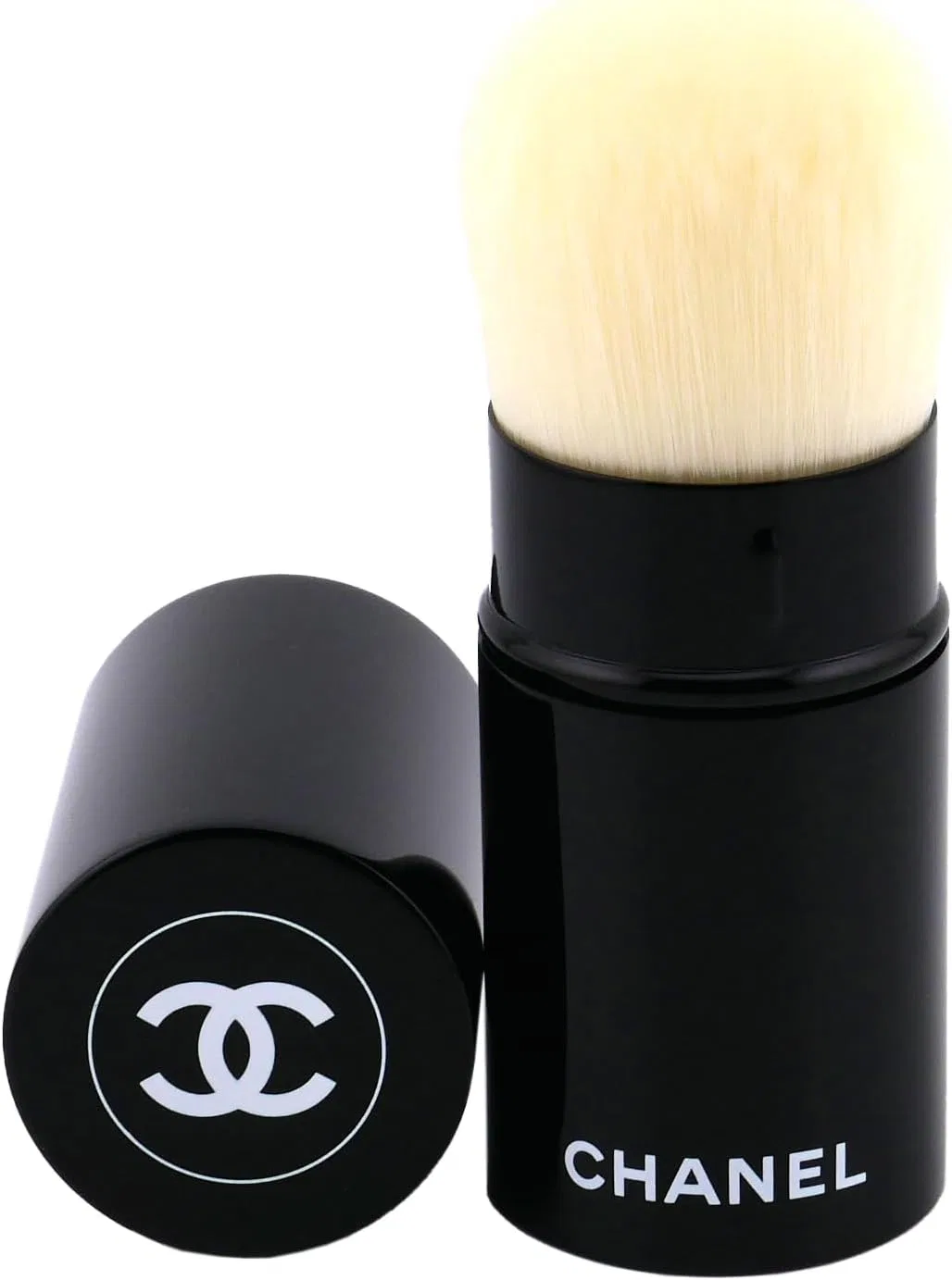 Кисть для пудры Chanel N°108 с шарфом, мультиколор (белый/черный)