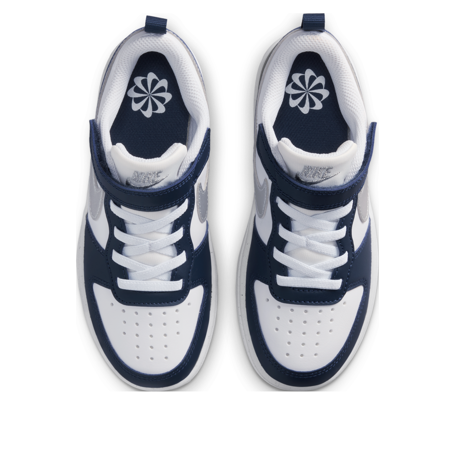 (PS) Кроссовки Nike Court Borough Low Recraft 'White Silver Navy' — фото 2