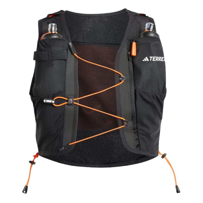 Майка Free Shipping With AdiClub Terrex Trail Running Techrock Vest 5 L Adidas, черный/белый/оранжевый — фото 2