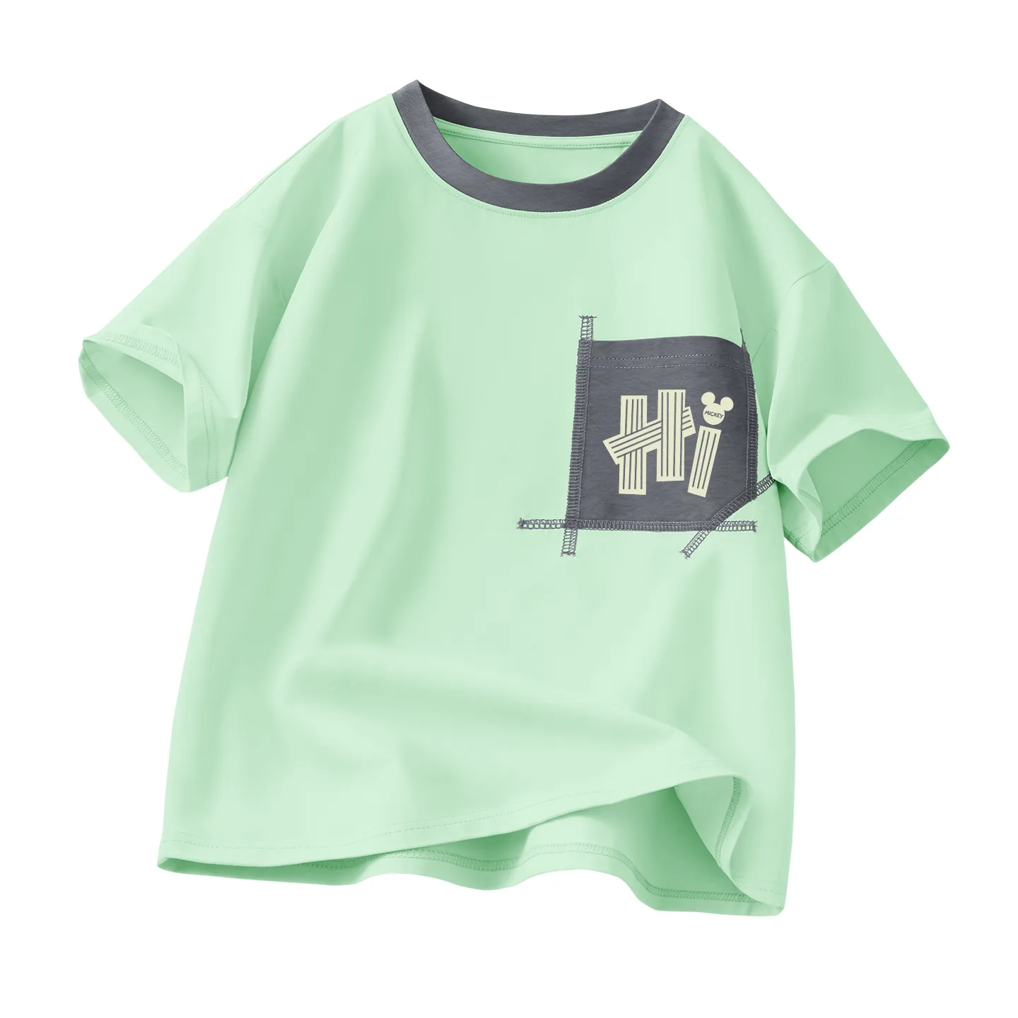 Футболка для детей Crew Neck Moderate Disney, di halo k белый — фото 3