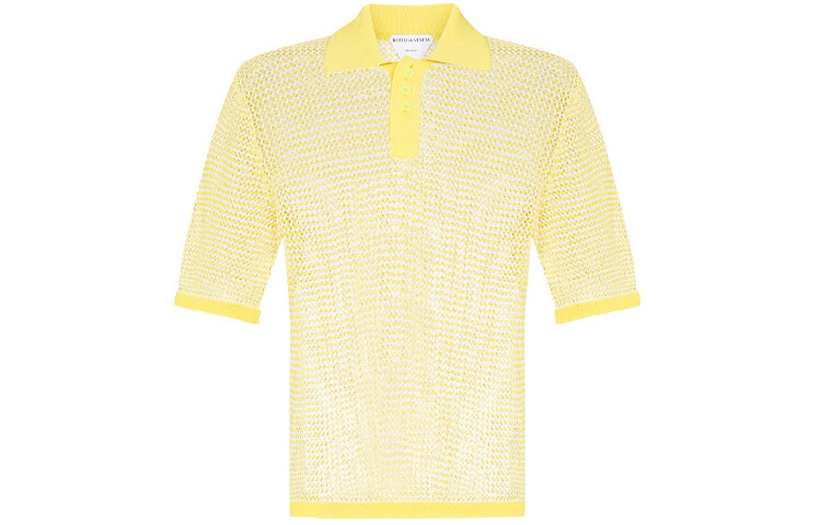 

Рубашка поло мужская желтая Bottega Veneta, желтый