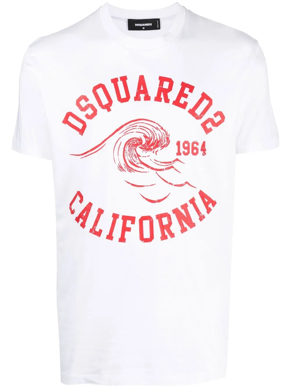 

Футболка с графичным принтом DSQUARED2, белый