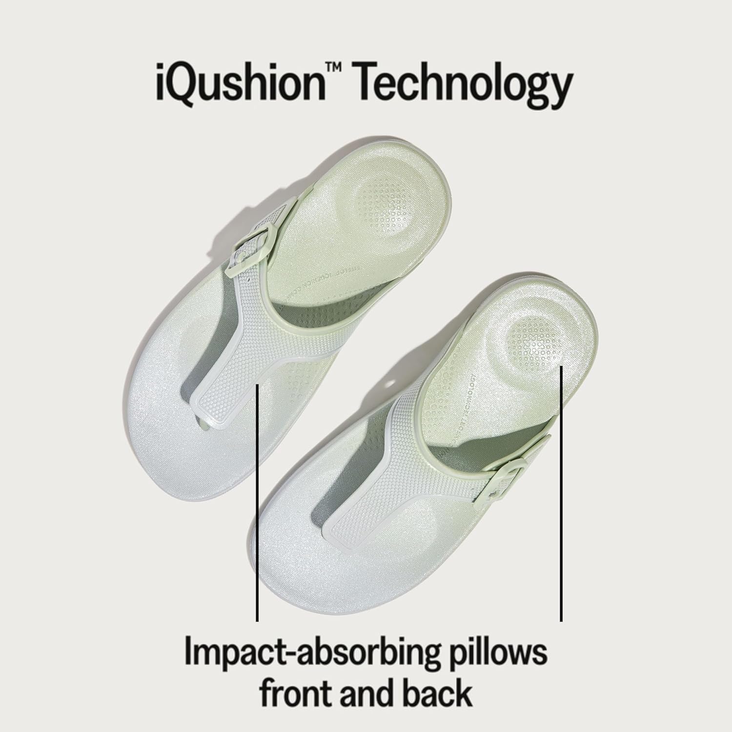 Мужские эргономичные шлепанцы FitFlop Iqushion, голубой — фото 4