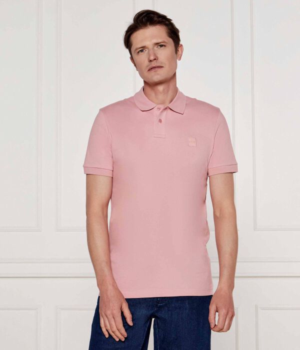 

Рубашка поло пассажир Slim fit Boss Orange, розовый