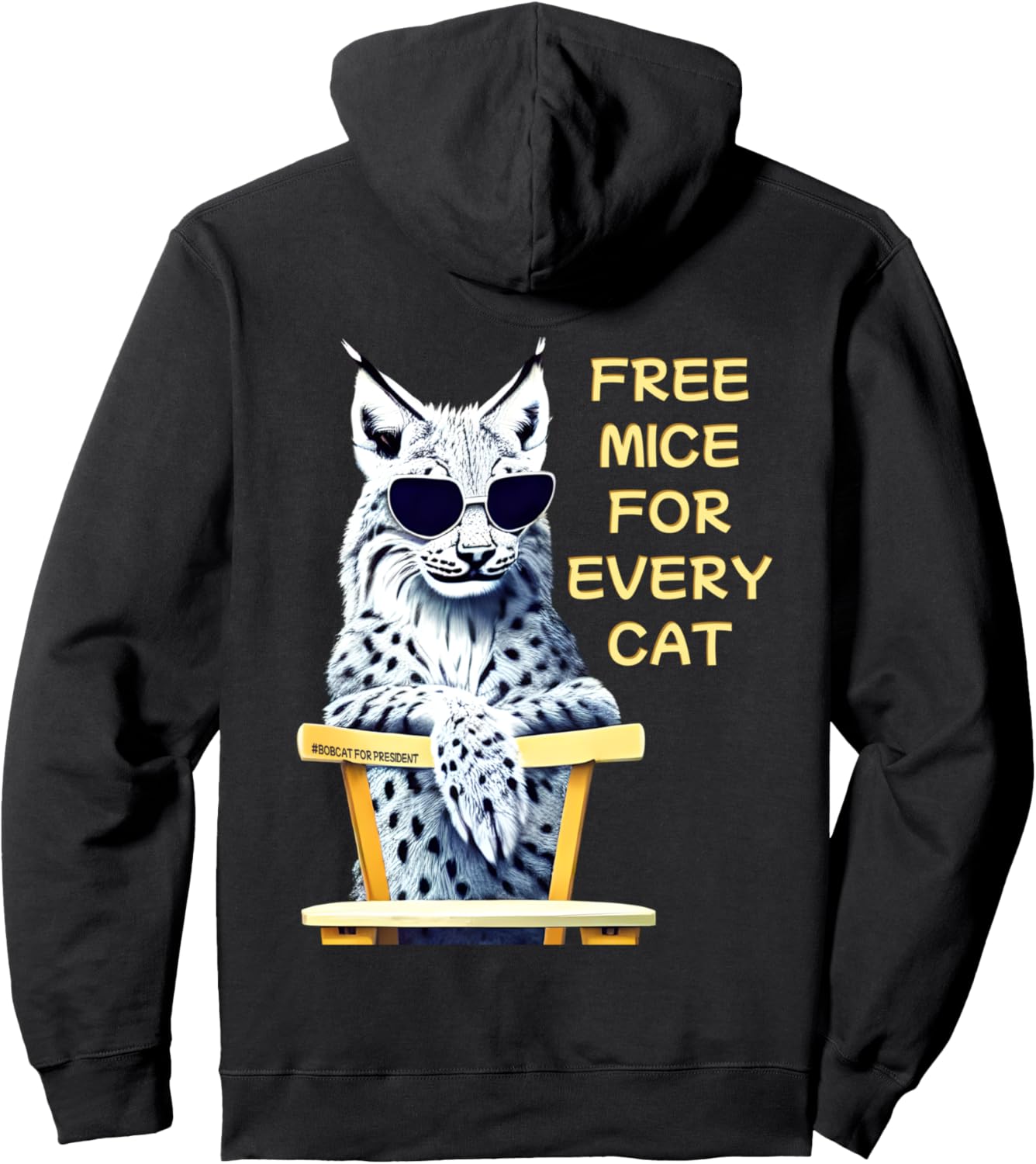 

Худи Lynx President Bobcat Wildcat Wild Cat Aesthetic Lynx, черный