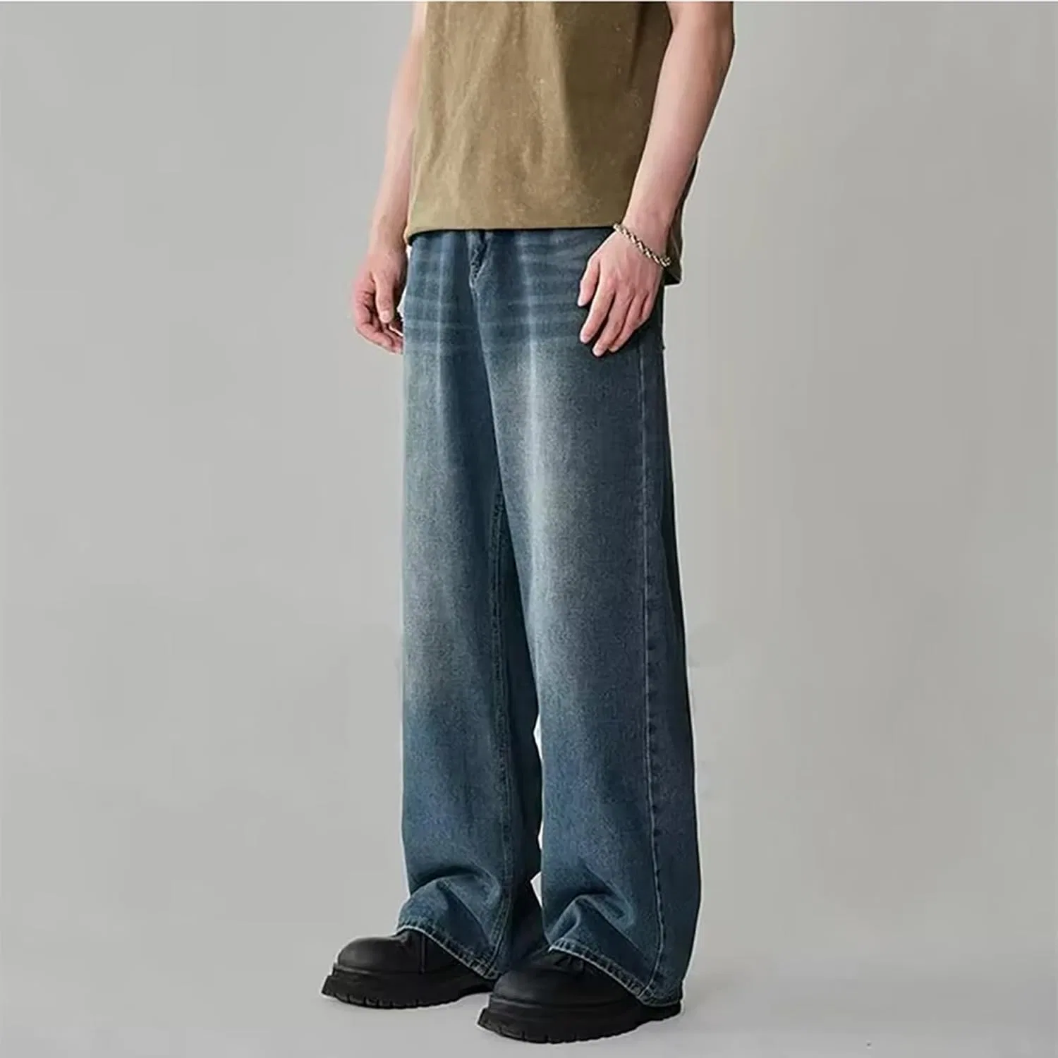 Джинсы свободные Y2k Vintage Blue — фото 2