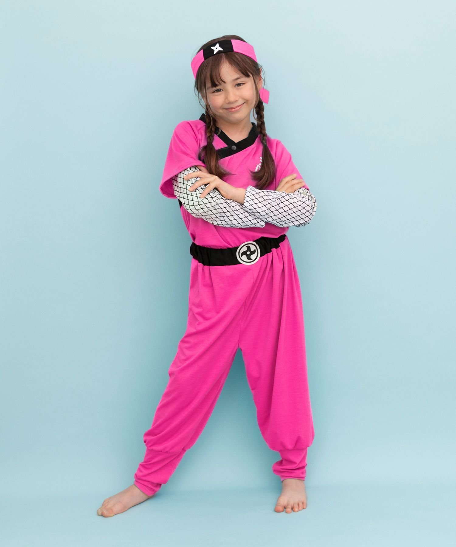 Детский костюм ниндзя на Хэллоуин для детей, косплей, мальчиков Brightlele, Pink