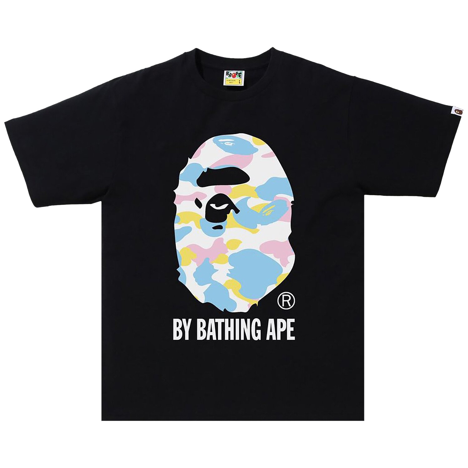 

Новая мультикамуфляжная футболка BAPE Черная