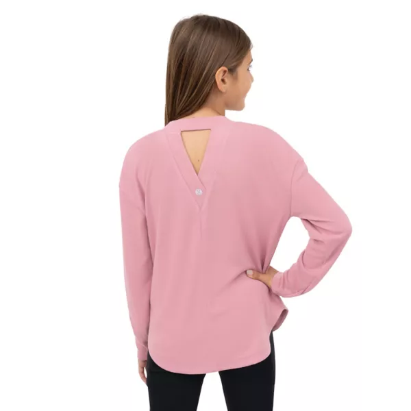 

Футболка с длинным рукавом для девочек 7-20 лет Layer 8, цвет vintage pink
