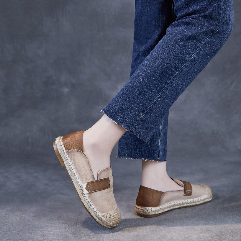 Devanro Женские повседневные туфли-лодочки бежево-серые, цвет Beige Gray — фото 4