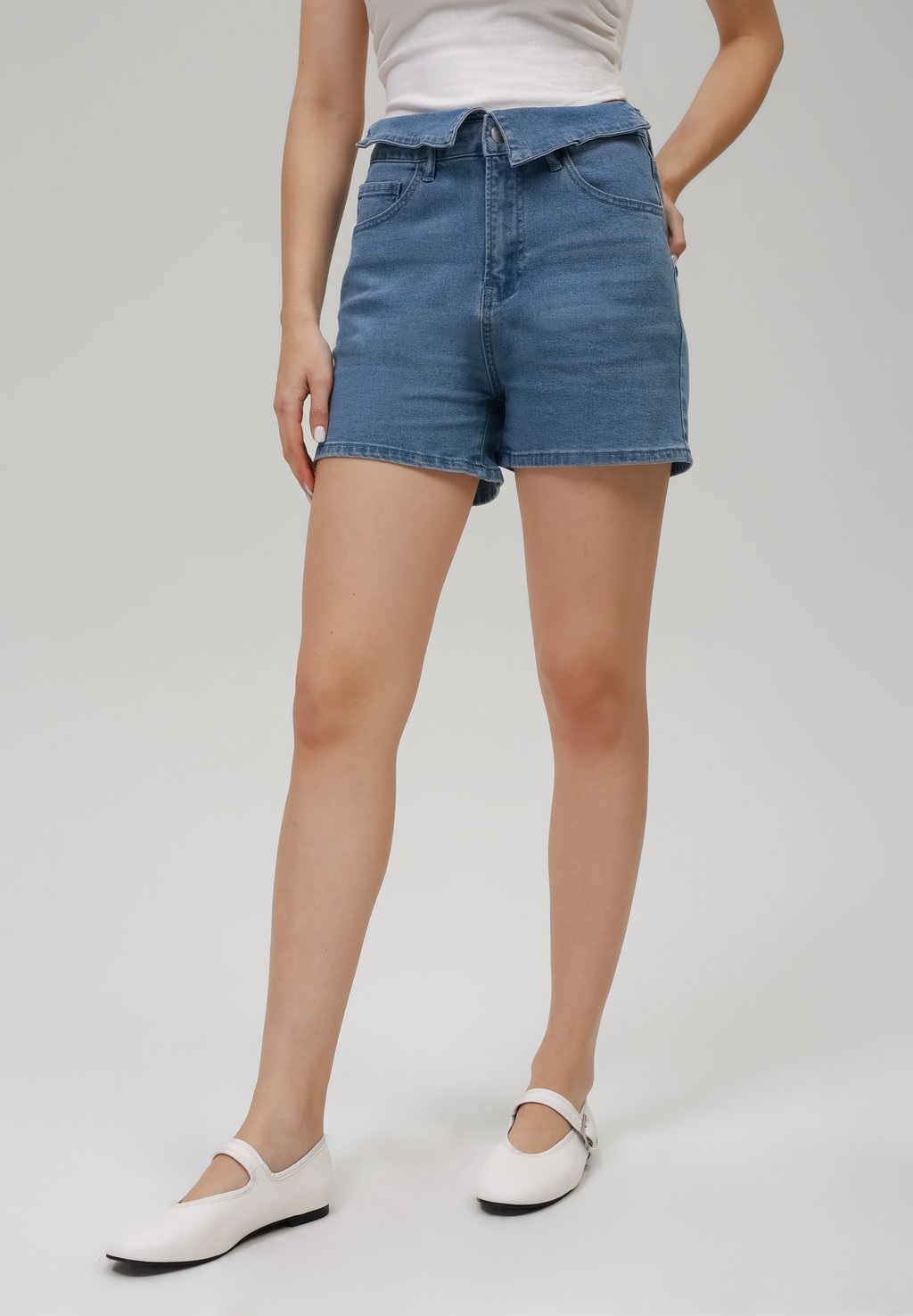 

Джинсовые шорты Even&Odd, цвет Light Blue Wash
