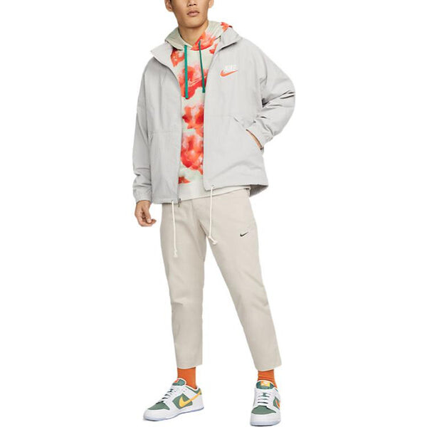 Куртка Men's Nike Sportswear Alphabet Logo Woven Jacket Light Mineral Gray, мультиколор — фото 3