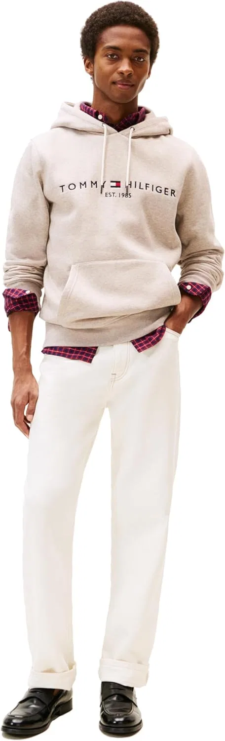 Худи с флисом, Tommy Hilfiger, цвет Heathered Pebble — фото 3