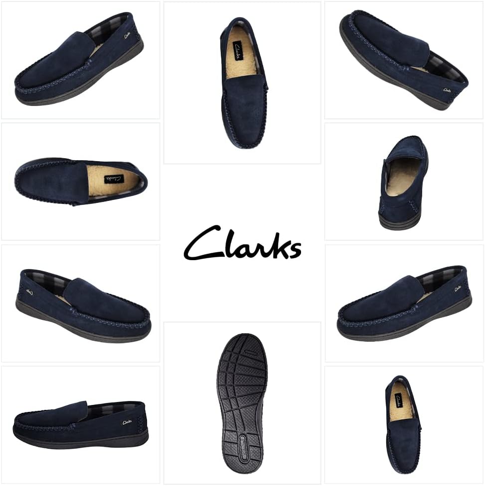Мокасины для мужчин Clarks, темно-синий — фото 2