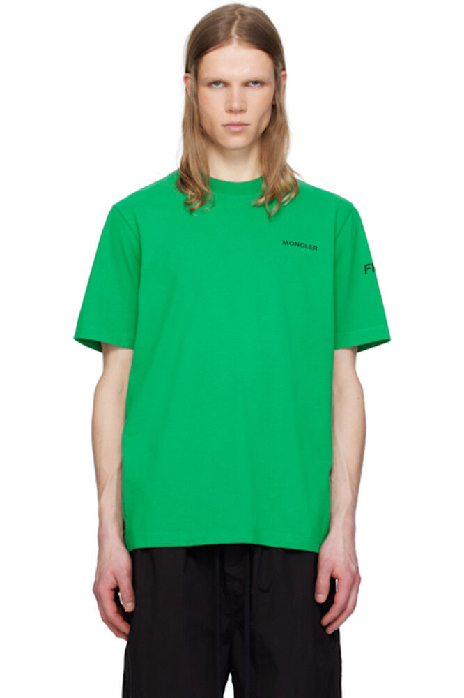 

Футболка с логотипом Hiroshi Fujiwara Green Maxi Moncler Genius