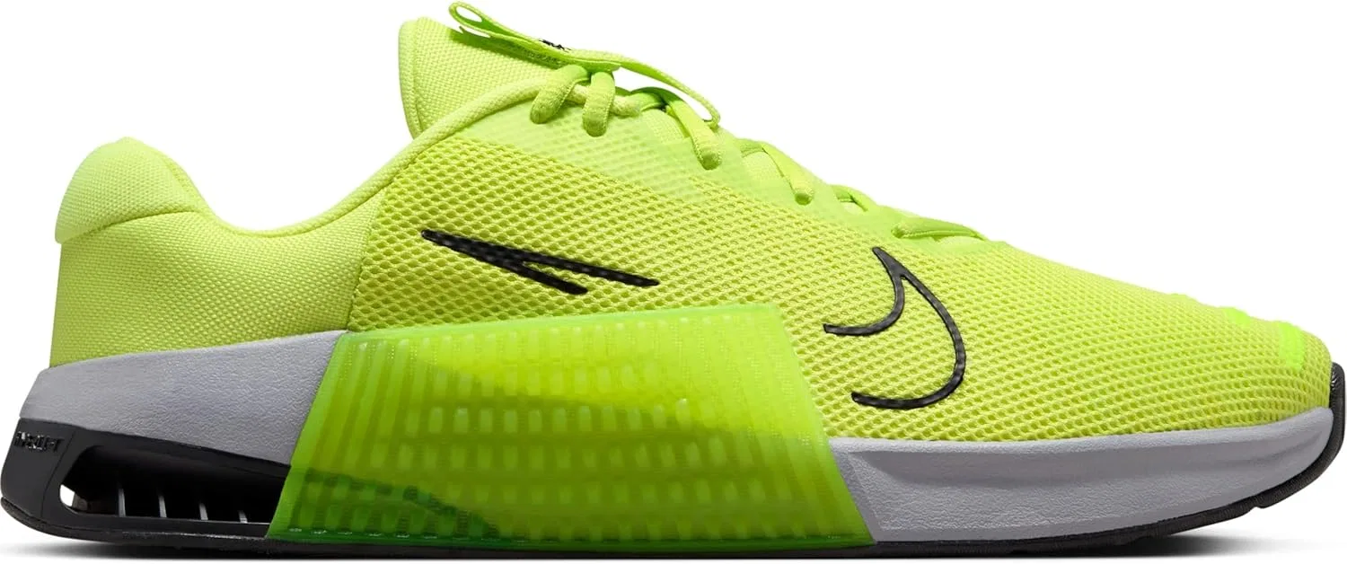 Мужские тренировочные кроссовки Nike Metcon 9 DZ2617, Lt Lemon Twist Black Volt Cement Grey — фото 3