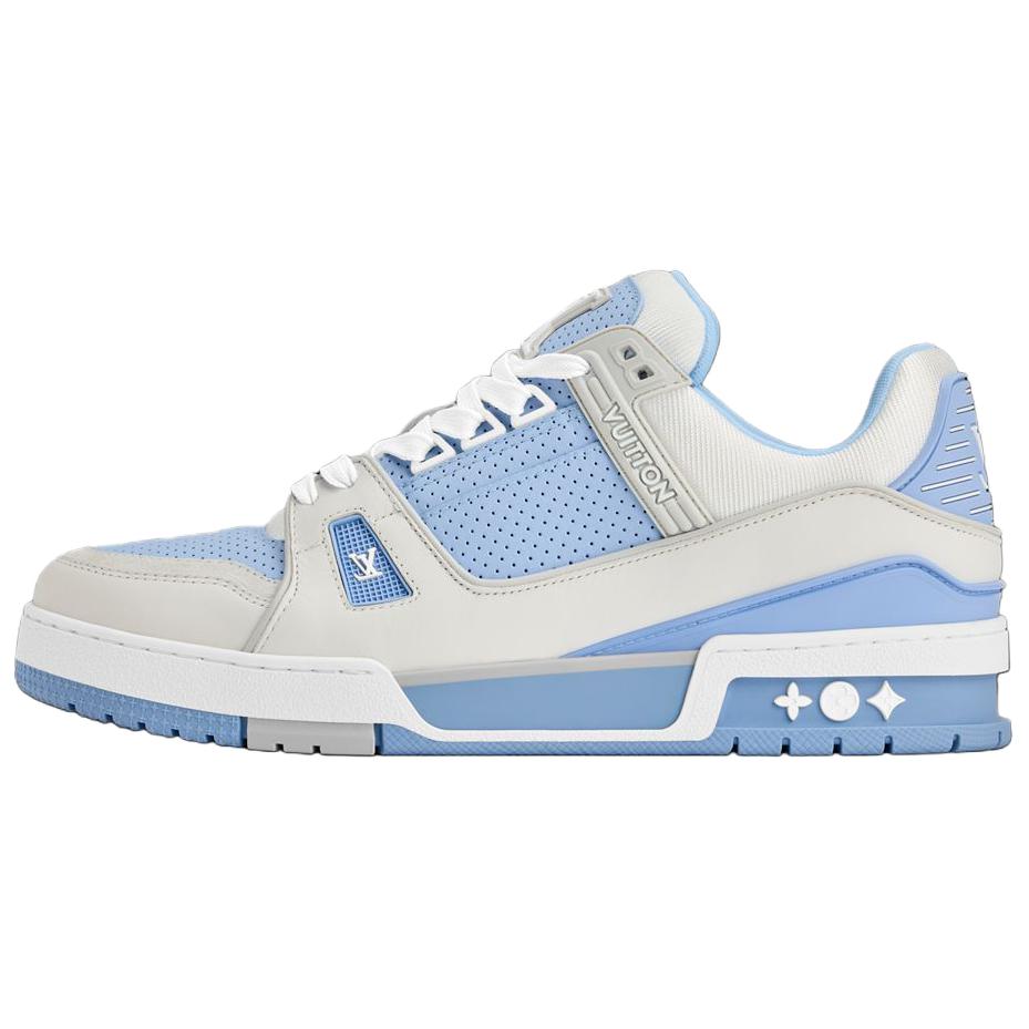 LOUIS VUITTON Кроссовки для скейтбординга Trainer Low Top, женские, синие