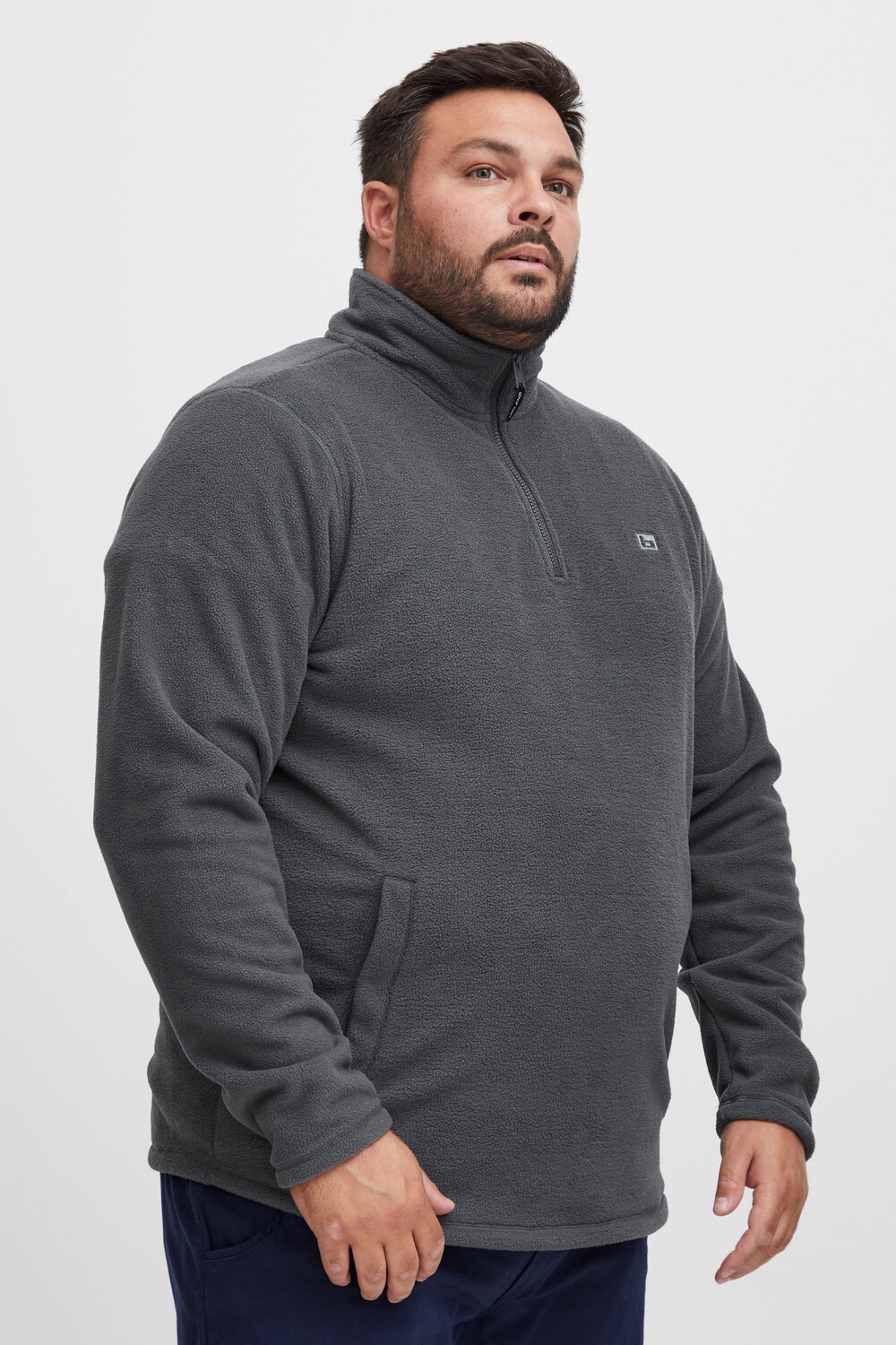 

Пуловер BLEND Fleecejacke BHFlint BT, серый