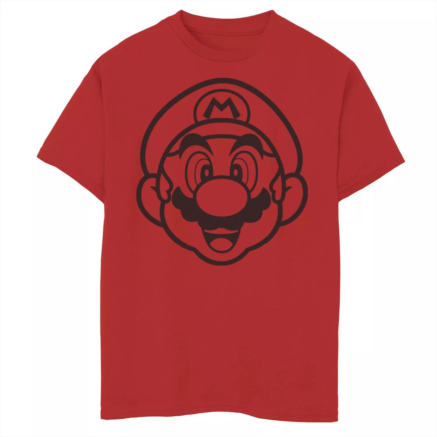 

Футболка с рисунком «Портрет Марио» для мальчиков 8–20 лет Super Mario Line Art Licensed Character