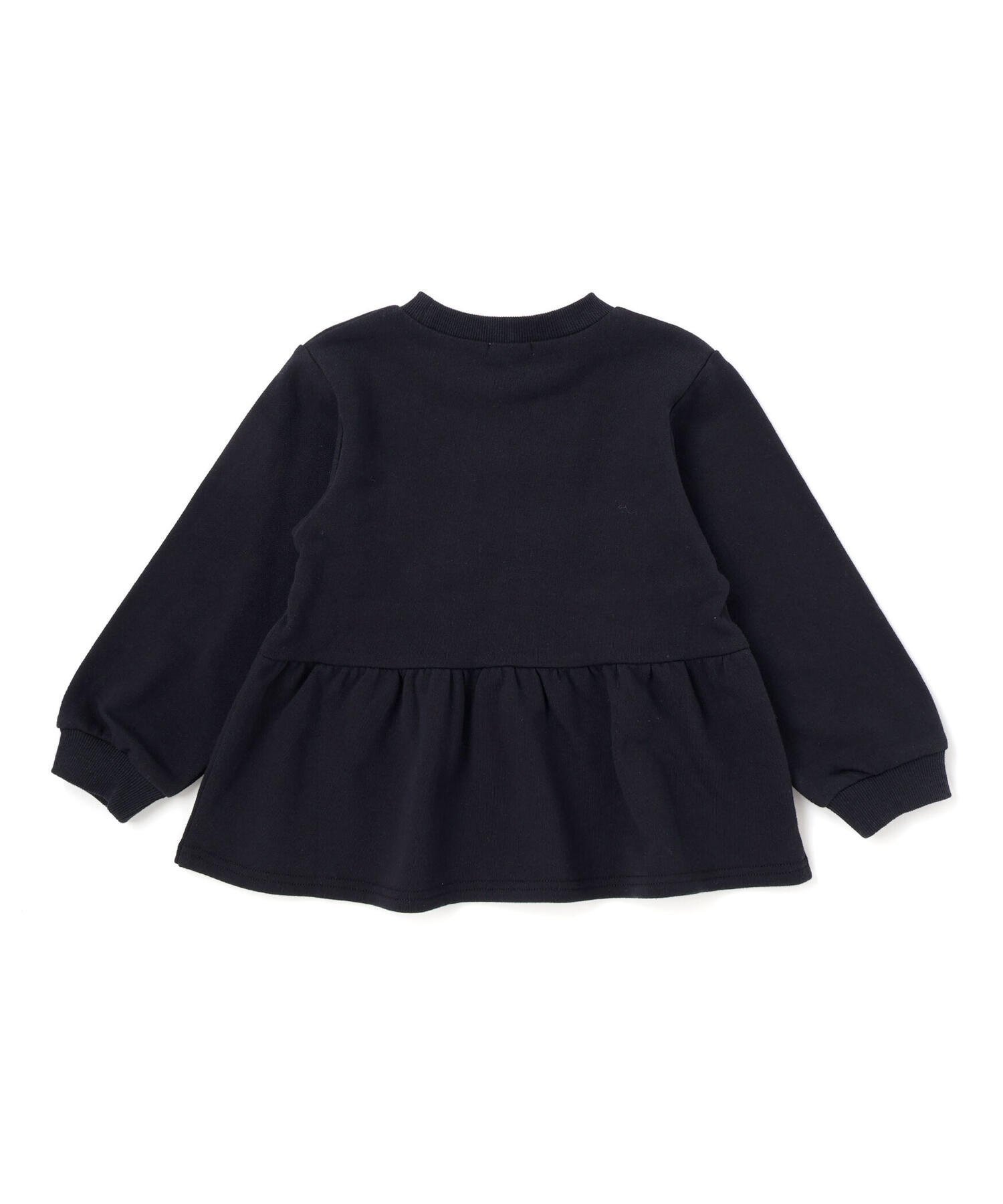 Толстовка с баской и кружевной лентой (80–130 см) SLAP SLIP, Black — фото 3