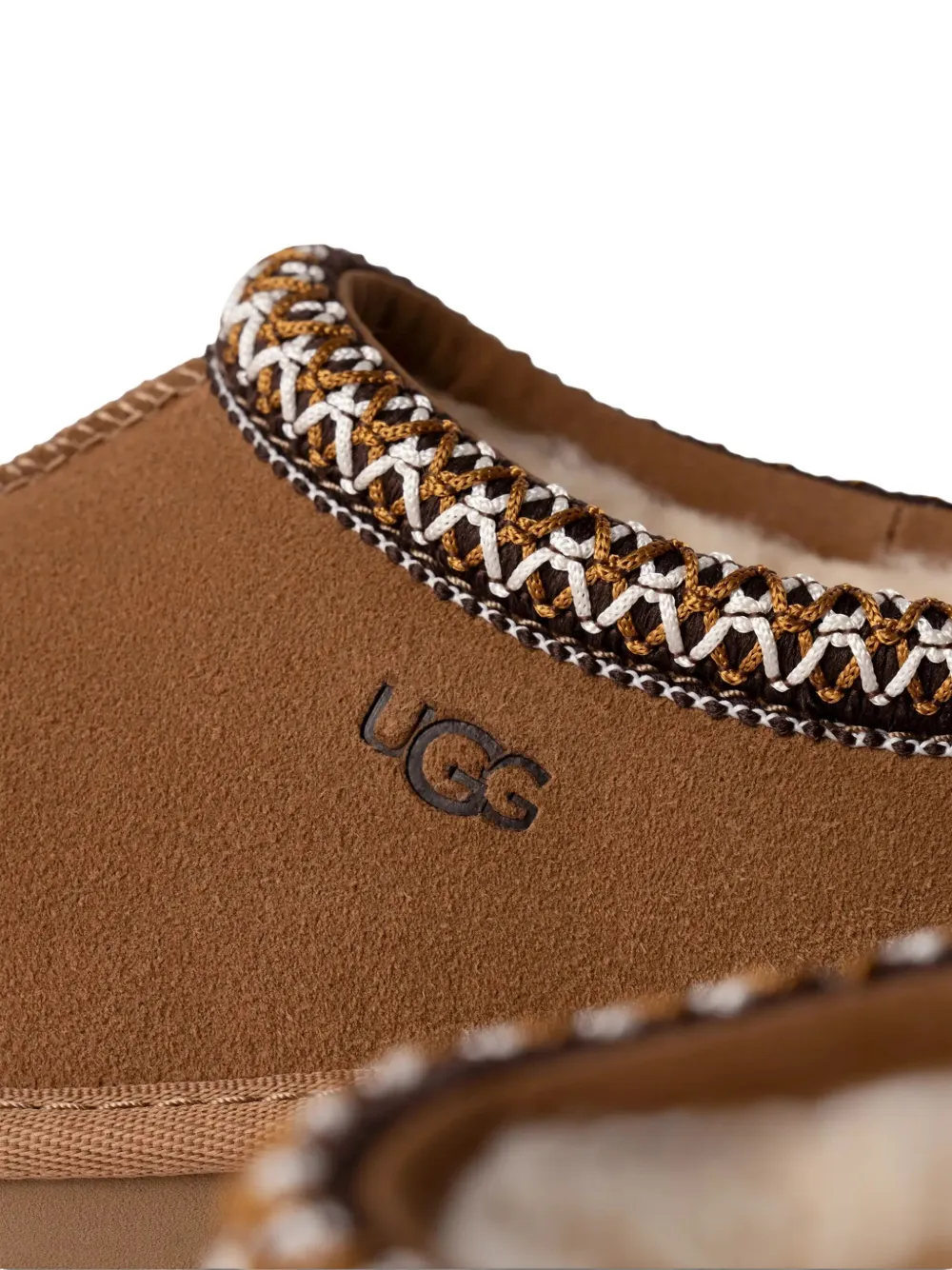 Слиперы tasman ii с плетеной отделкой UGG Kids, коричневый — фото 4