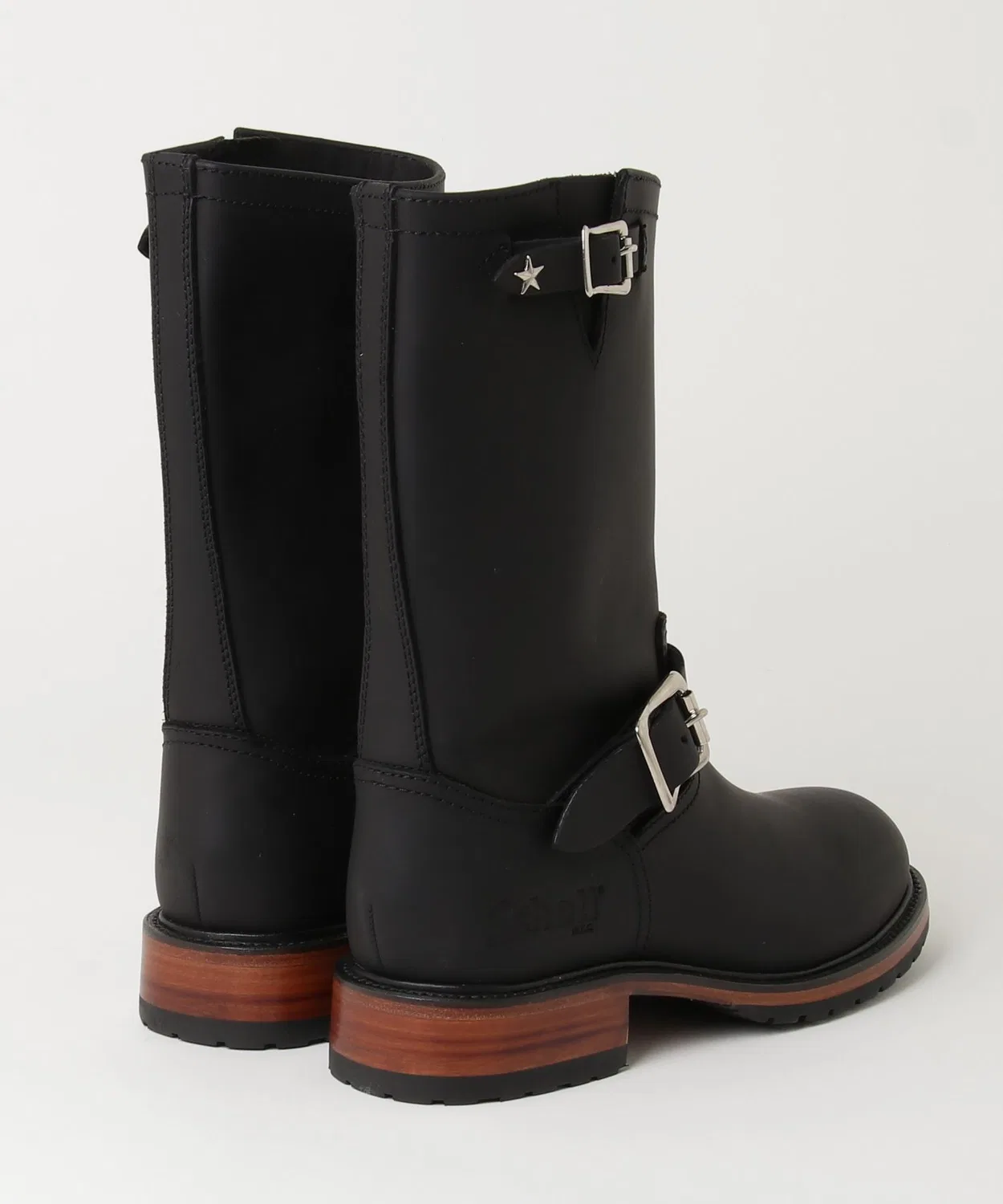 Ботинки инженерные Schott Viper Boots на шнуровке, чёрные — фото 2