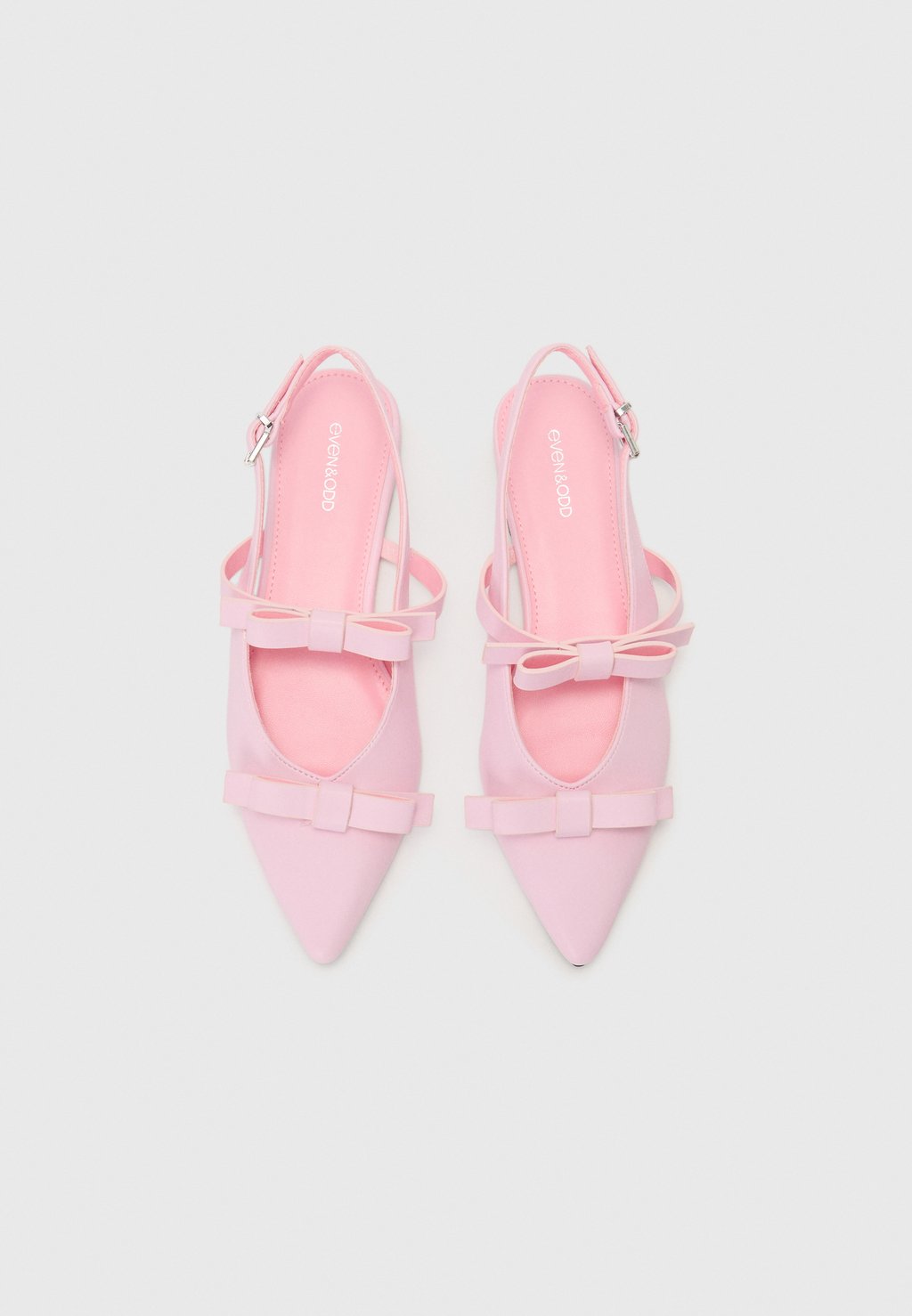 Балетки с ремешком на щиколотке Even&Odd by Zalando, розовый — фото 4