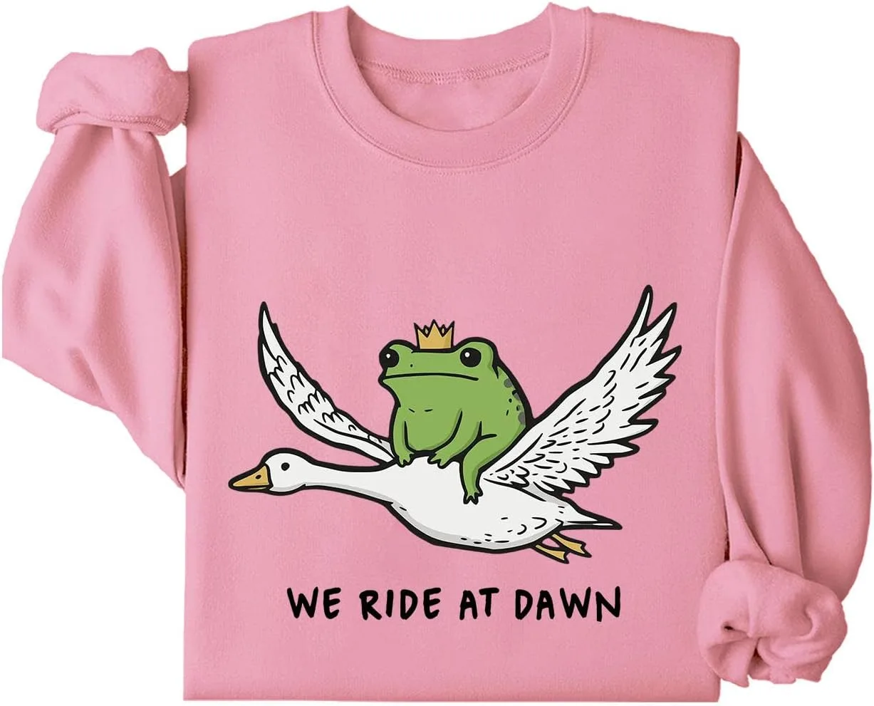 

Толстовка We Ride at Dawn Frog с капюшоном MQZUO