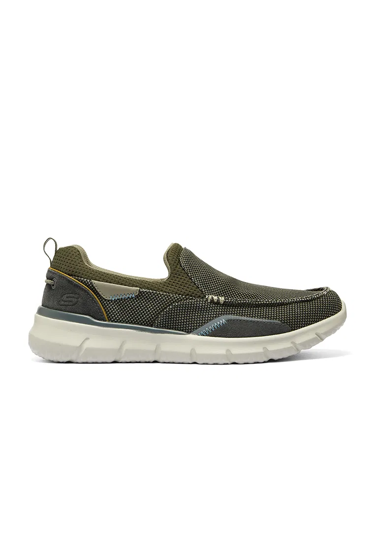 Кроссовки мужские, DEL RETTO Skechers, оливковый