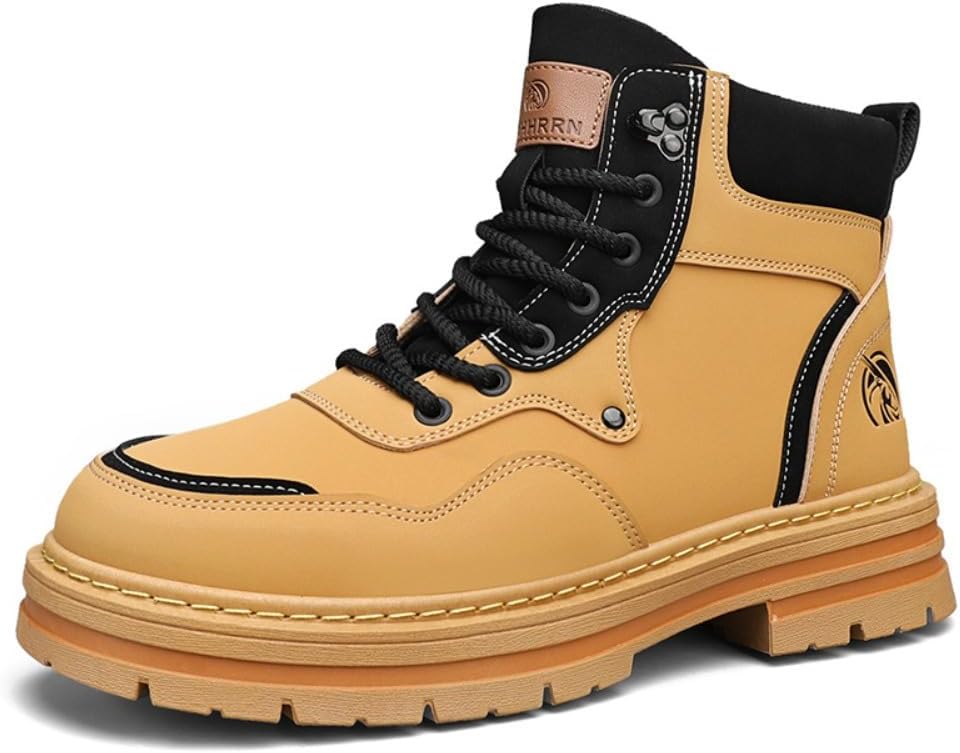 

Кроссовки для походов с шнуровкой для мужчин, спортивная обувь для мужчин, повседневная удобная комфортная обувь для ходьбы на улице, легкая, дышащая, нескользящая, для путешествий, отпуска, лето, осень, зима Lokolucx, желтый