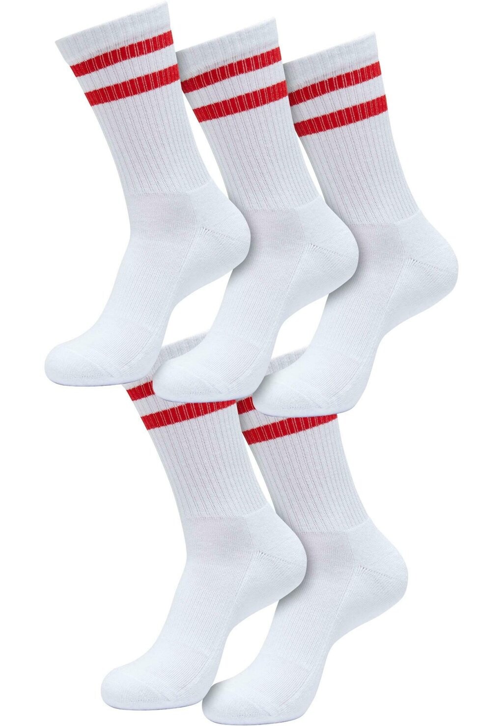 

Носки Double Stripe 5-Pack Urban Classics, белый городской красный