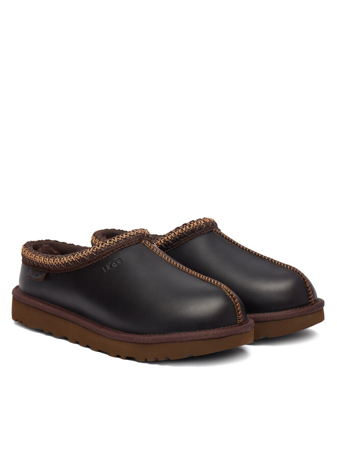 Тапочки Ugg M Tasman Lthr Regen 1170292, коричневый — фото 2