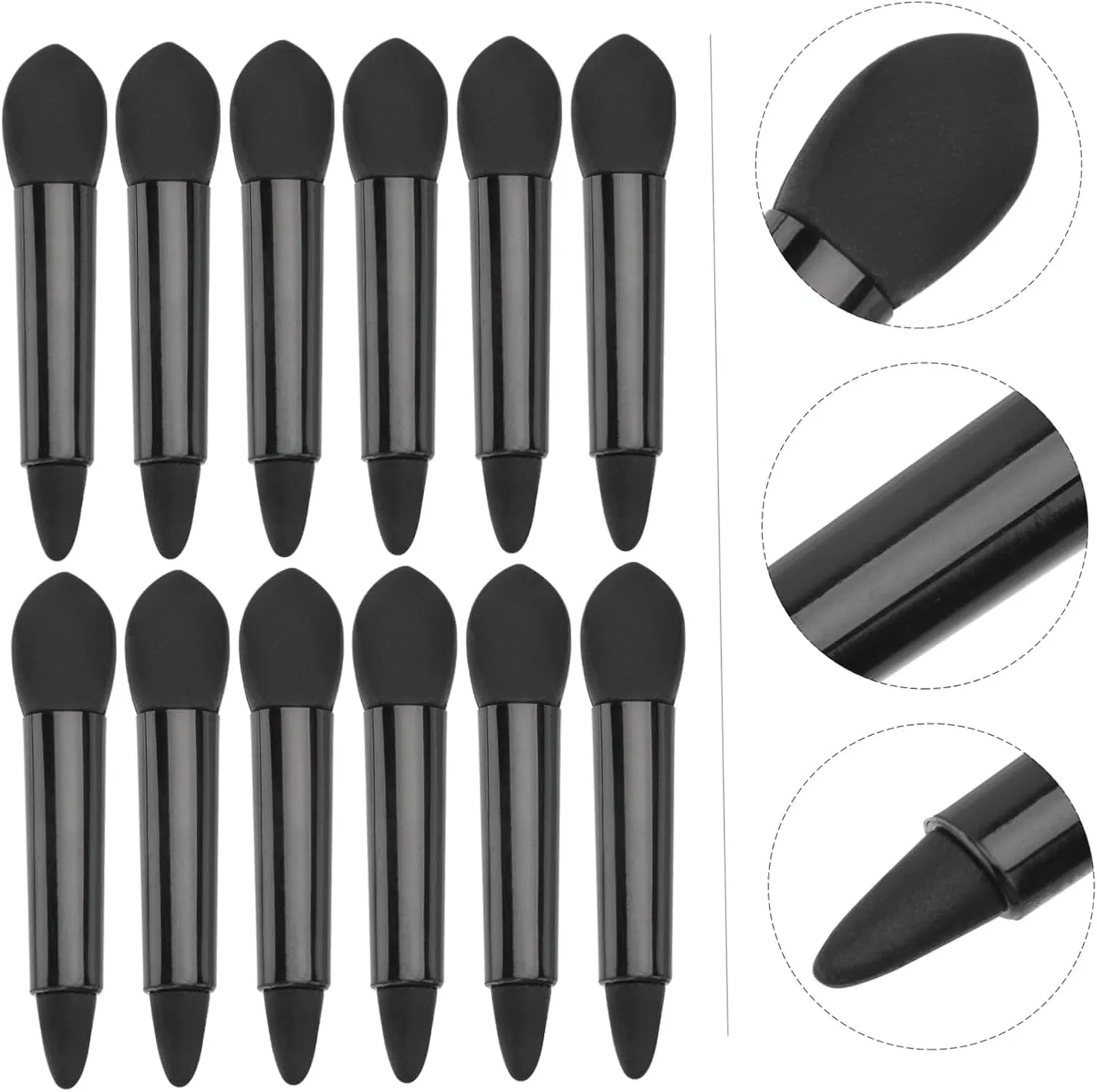 Набор кистей для губ силиконовых 20 шт IWOWHERO Black — фото 3