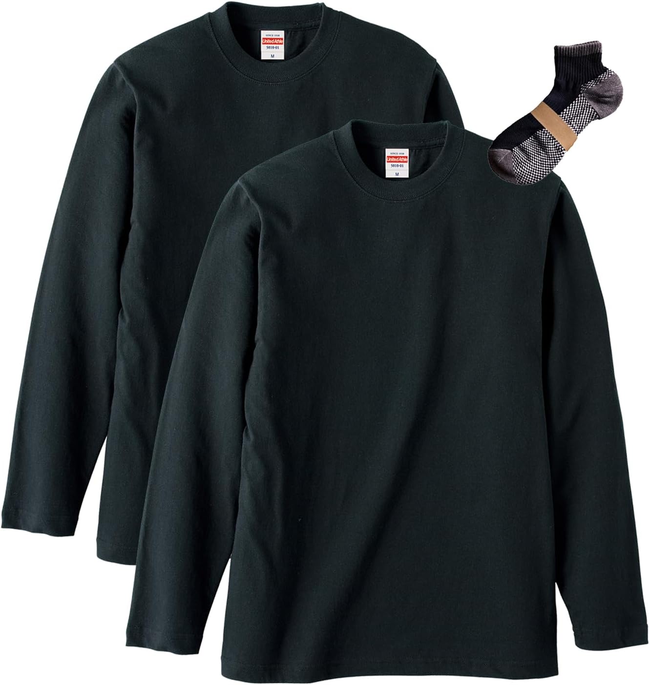 

Футболка с длинным рукавом мужская United Athle, черный