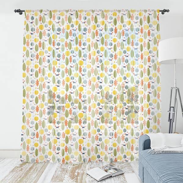 

Штора Abakuhaus Herbstwald 2 шт, 274x274x0,5 см цвет weiß und mehrfarbig