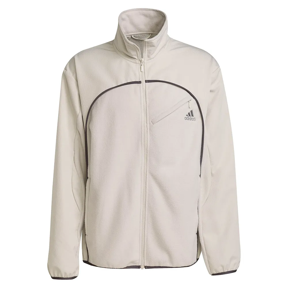 

Толстовка adidas Originals Polarfleece Track half zip, бежевый