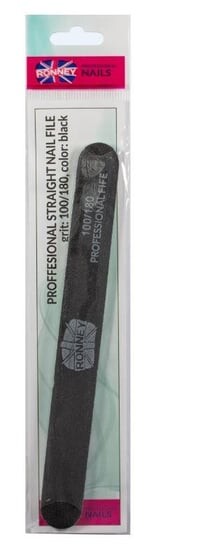 

Пилочка для ногтей черная NAILFILE STRAIGHT (100/180) 1 шт RN 286 RONNEY -