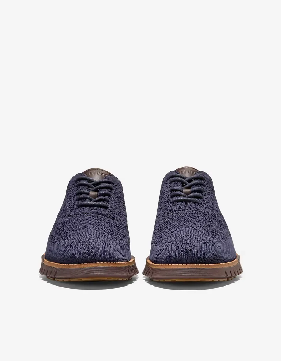 Мужские туфли, изготовленные из материала Stitchlite Cole Haan, синий — фото 3